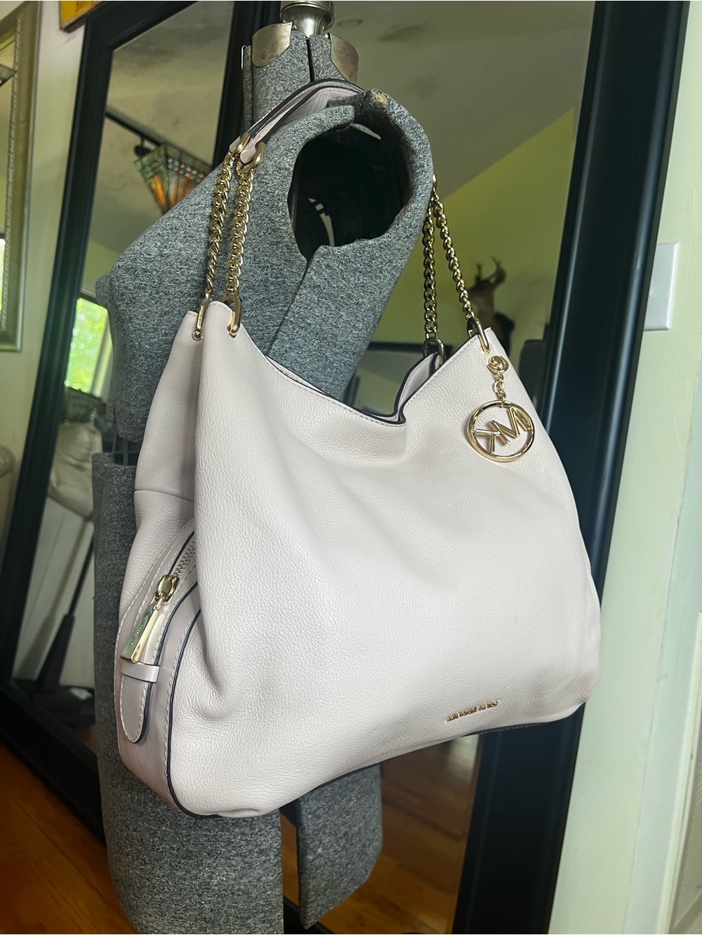Michael Kors Lillie soft pink Large Shoulder Tote NWT